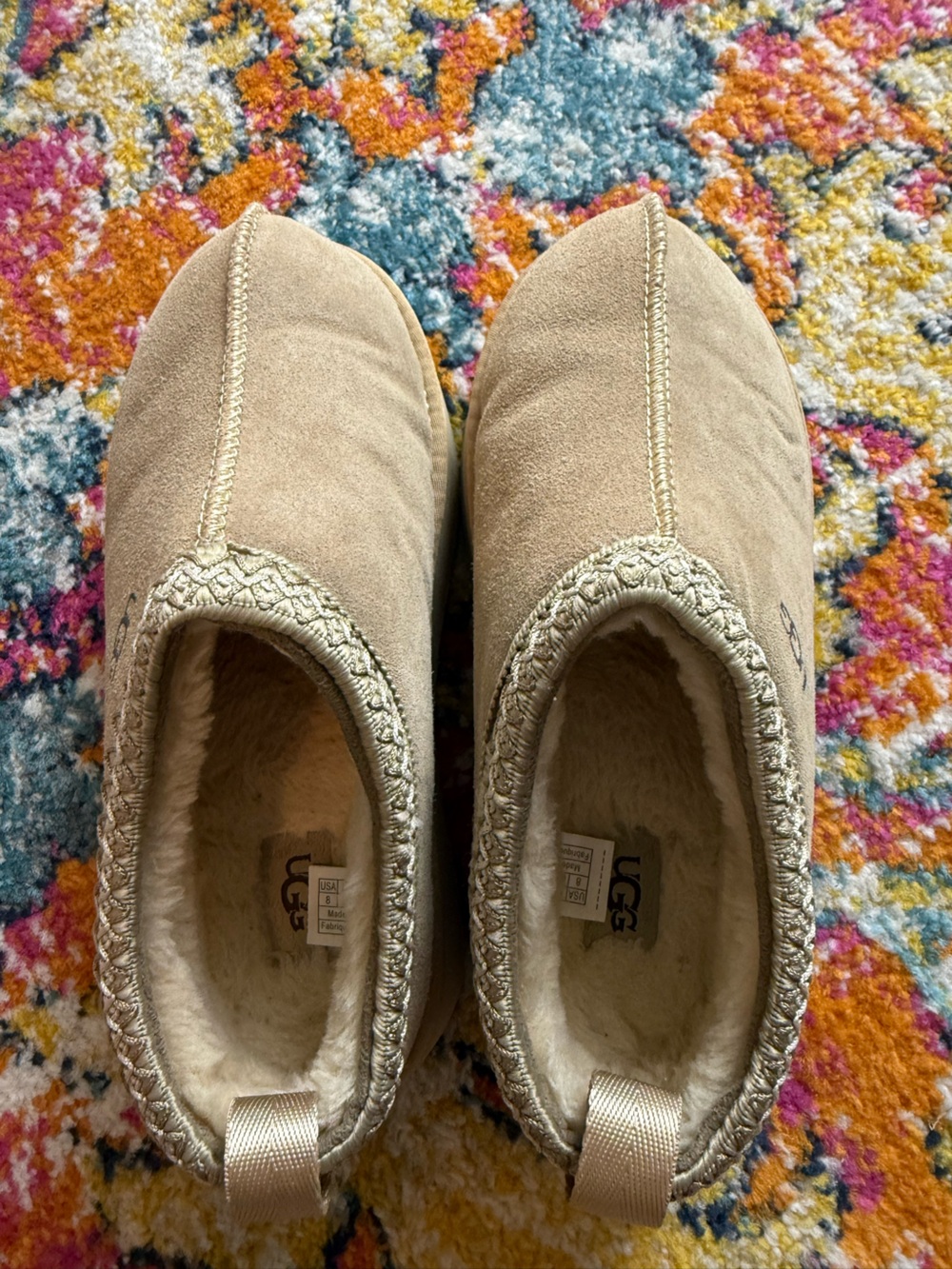UGG Women's Sand Beige Suede Platform Mule - Picture 8 of 10